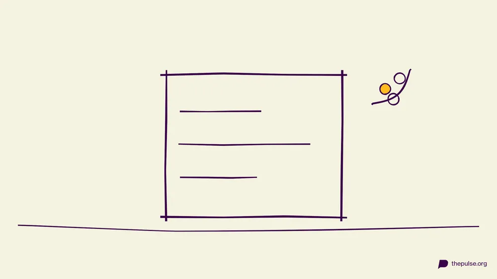 Handgezeichnete Illustration: Drei Zeilen im 5-7-5-Rhythmus und ein Kirschblütenzweig