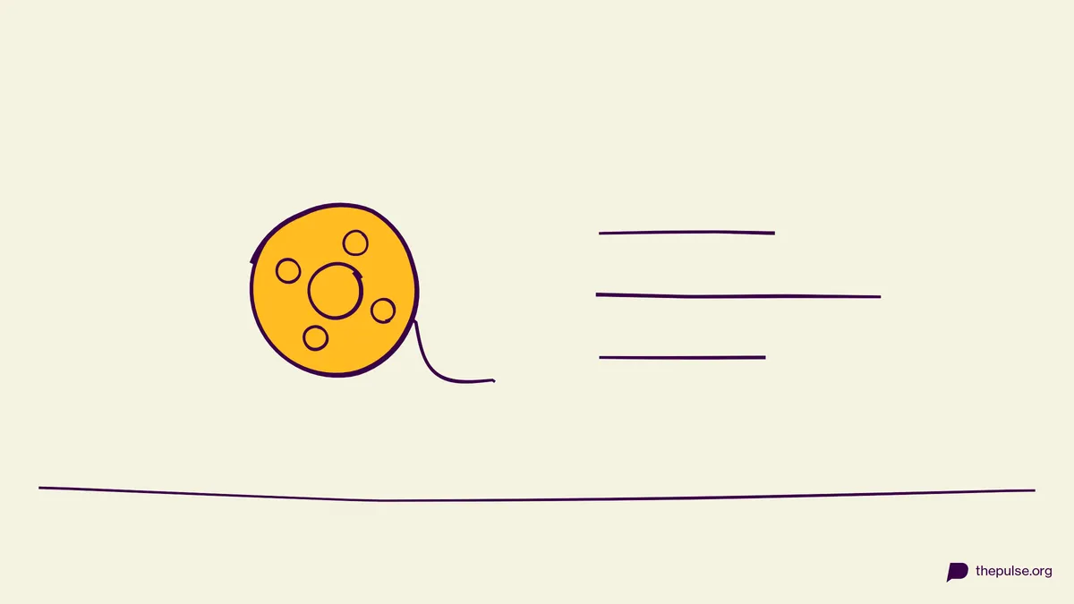 Handgezeichnete Illustration: Gelbe Filmrolle und drei Haiku-Zeilen — welcher Film ist gemeint?