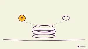 Handgezeichnete Illustration: Welche der beiden Zutaten steckt wirklich im Burger?