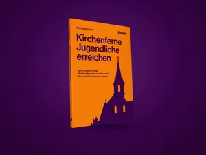 Das Praxisbuch »Kirchenferne Jugendliche erreichen« von Rick Bundschuh als Buch auf violettem Grund