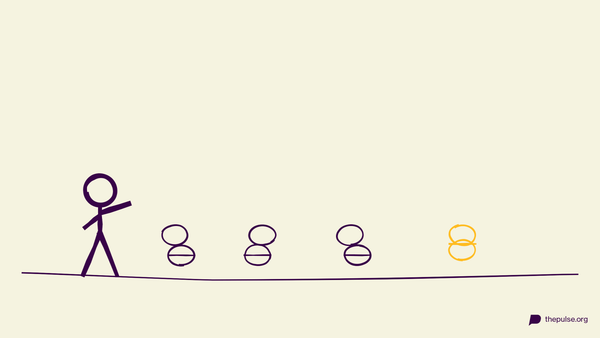 Handgezeichnete Illustration: Falsch kombinierte Eihälften, das gelbe Paar passt