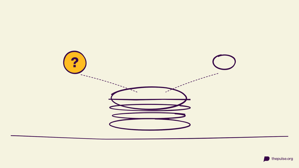 Handgezeichnete Illustration: Welche der beiden Zutaten steckt wirklich im Burger?