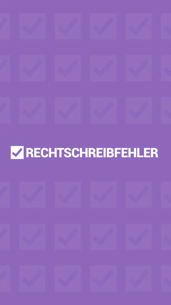 Rechtschreibfehler