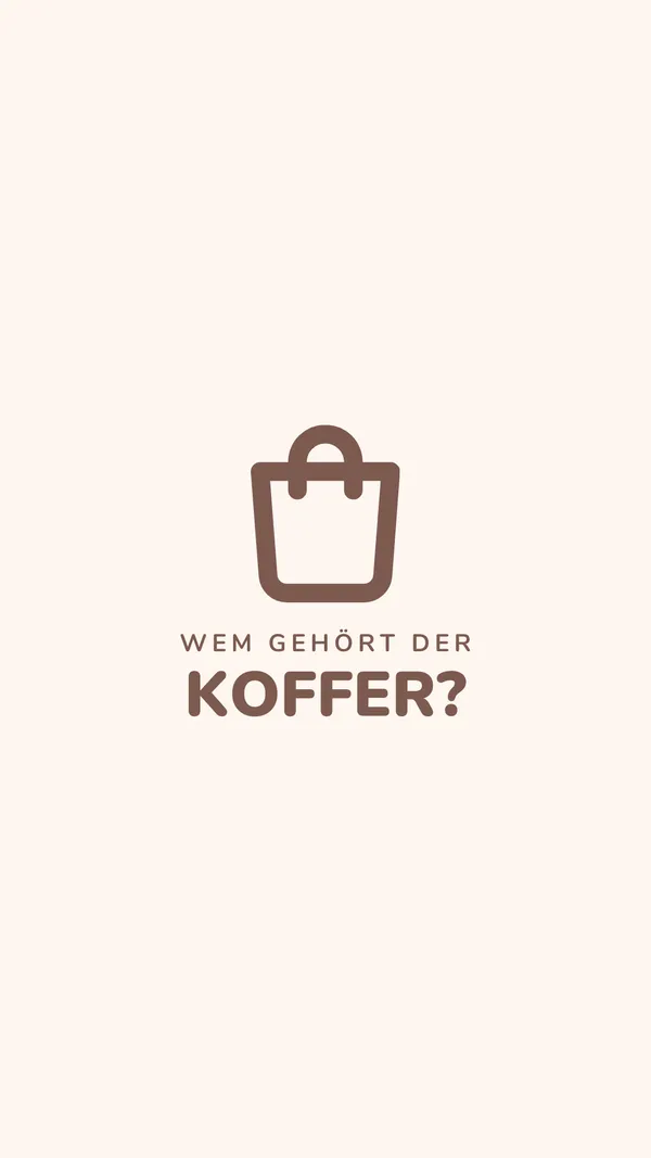 Wem gehört der Koffer?