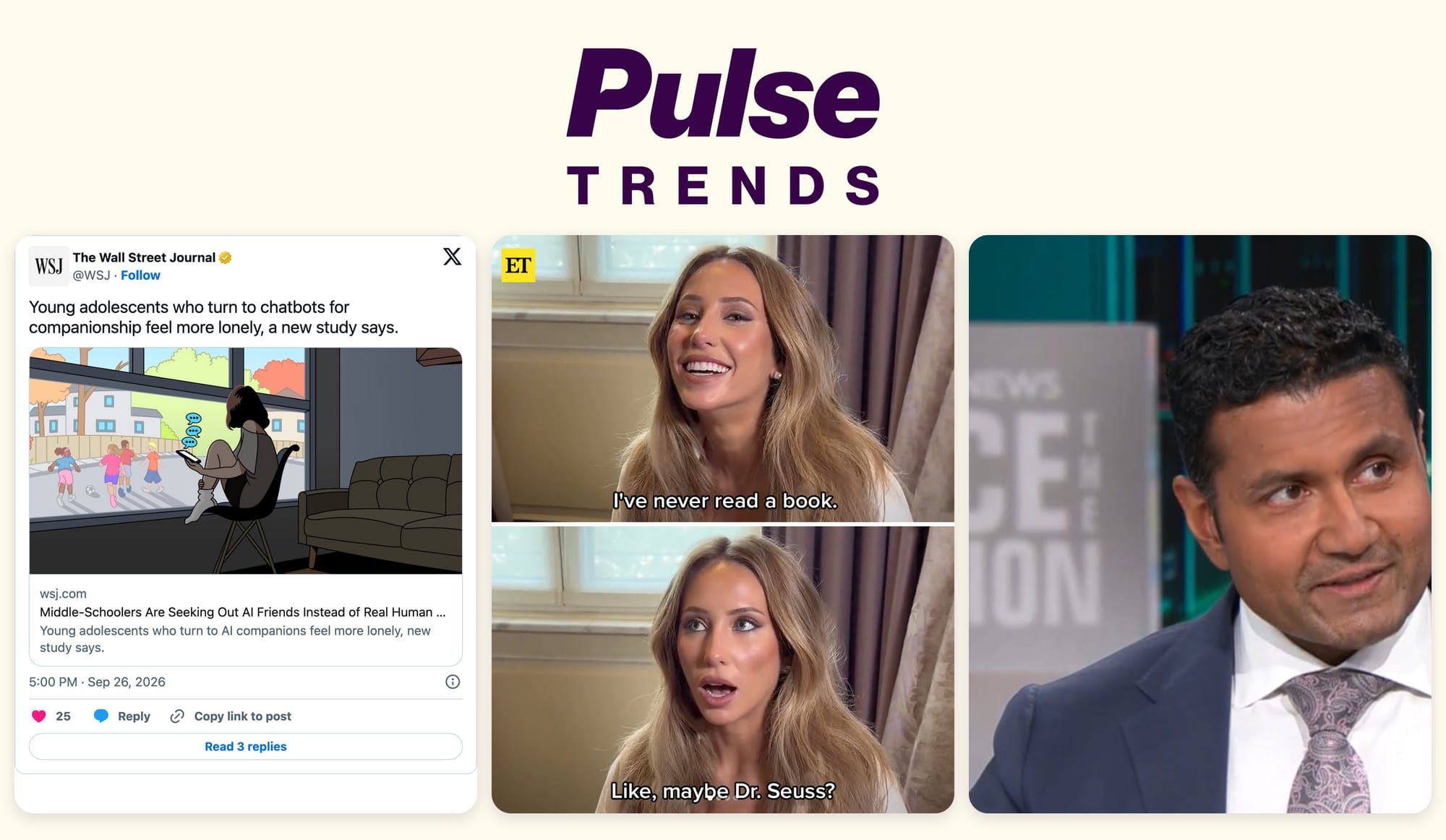 Pulse Trends: un chatbot în loc de prieteni, o carte necitită, în ce îți pui încrederea?